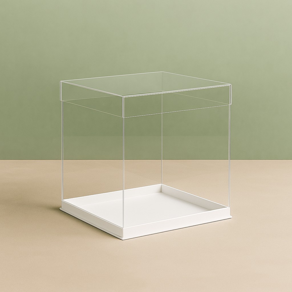 Generic packaging reference for Clear cake box with clear lid