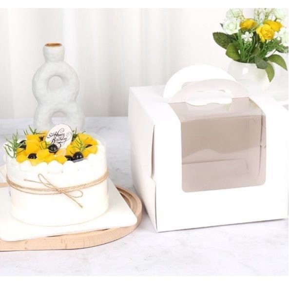 Generic packaging reference for Small window cake box with handle
